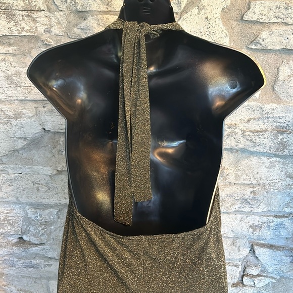 Halter bodycon shimmer dress - Picture 5 of 9